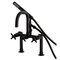 Aqua Vintage AE8400DX Deck Mount Clawfoot Tub Faucet, Matte Black AE8400DX - alternate 1